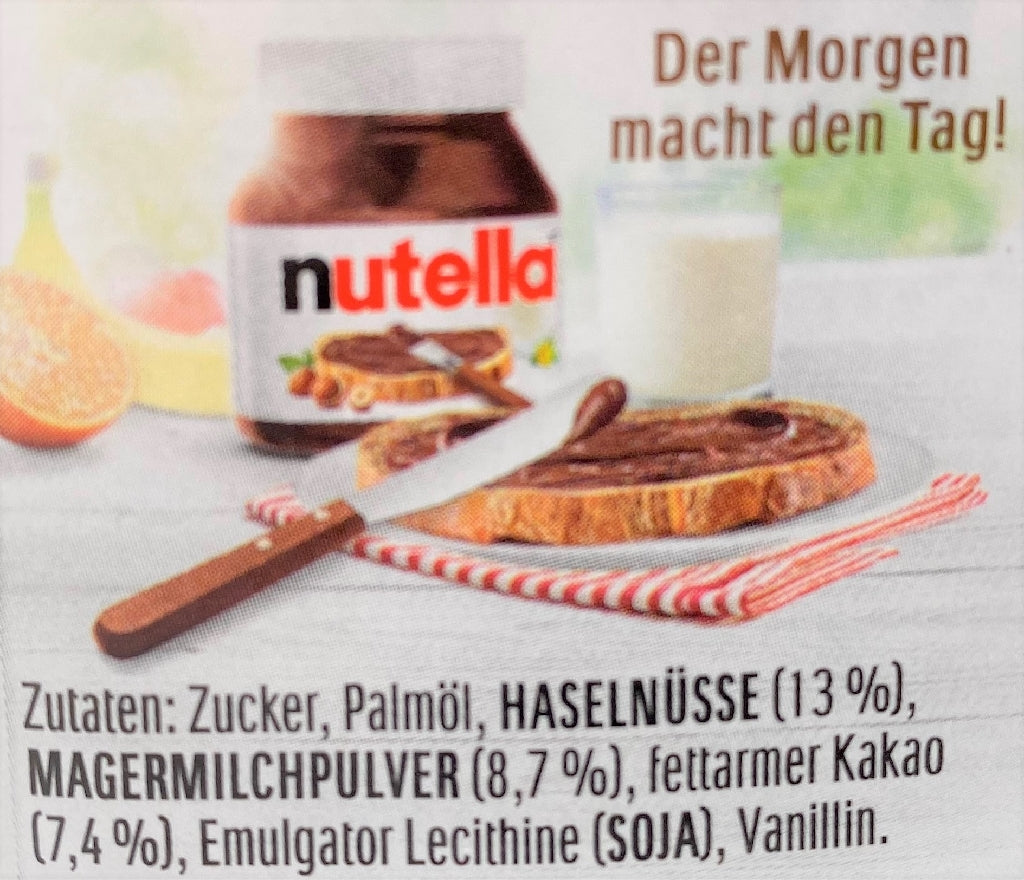 Personalisierte Geschenke Nutella - Notfall Reserve - Holzstäbe - Nutella Geschenke
