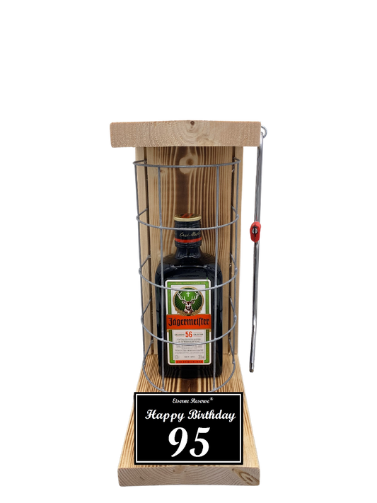 Jägermeister Geschenk zum 95 Geburtstag - Eiserne Reserve Gitterkäfig