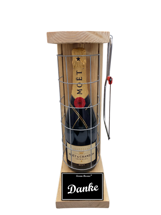 Moet Eiserne Reserve Gitterkäfig Geschenk Danke