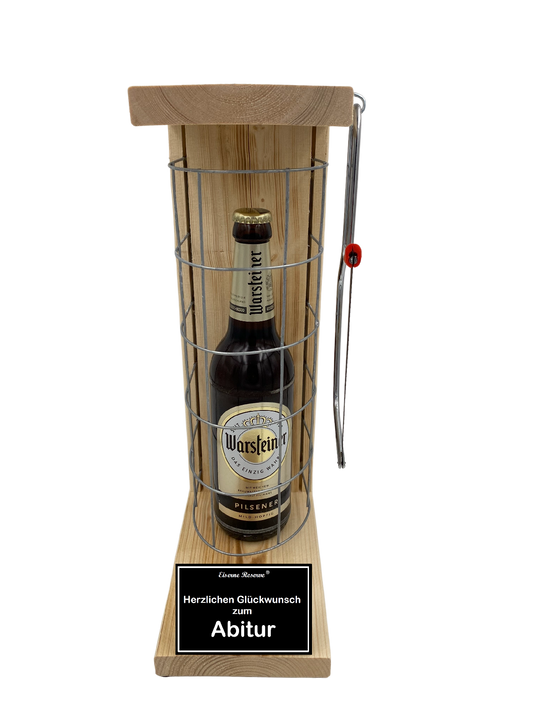Warsteiner Pilsener - Geschenk zum Abitur - Eiserne Reserve Gitterkäfig