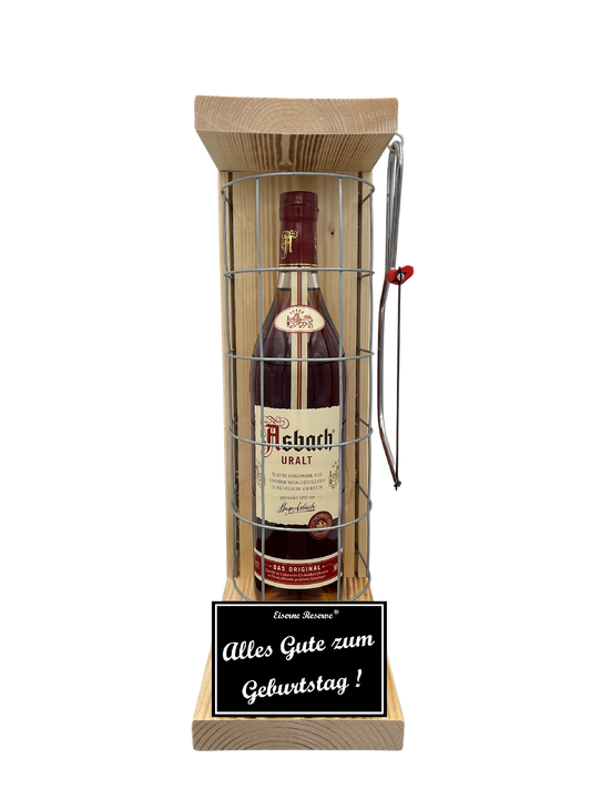 Asbach Uralt Eiserne Reserve Gitterkäfig Geschenk zum Geburtstag