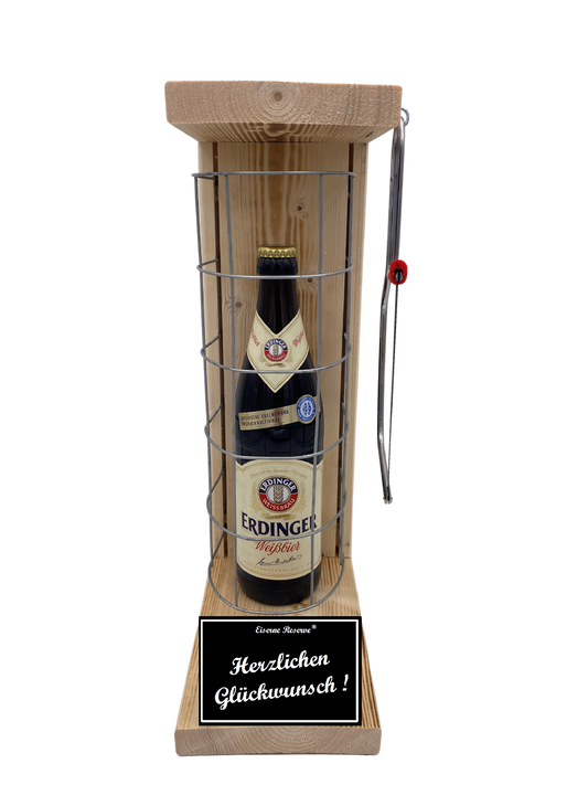 Erdinger Weißbier- Geschenk - Eiserne Reserve Gitterkäfig