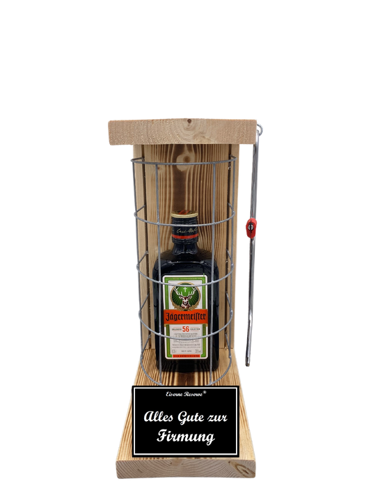 Jägermeister Eiserne Reserve Gitterkäfig Geschenk zur Firmung
