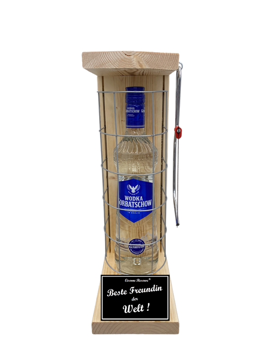 Wodka Eiserne Reserve Gitterkäfig Geschenk für Beste Freundin