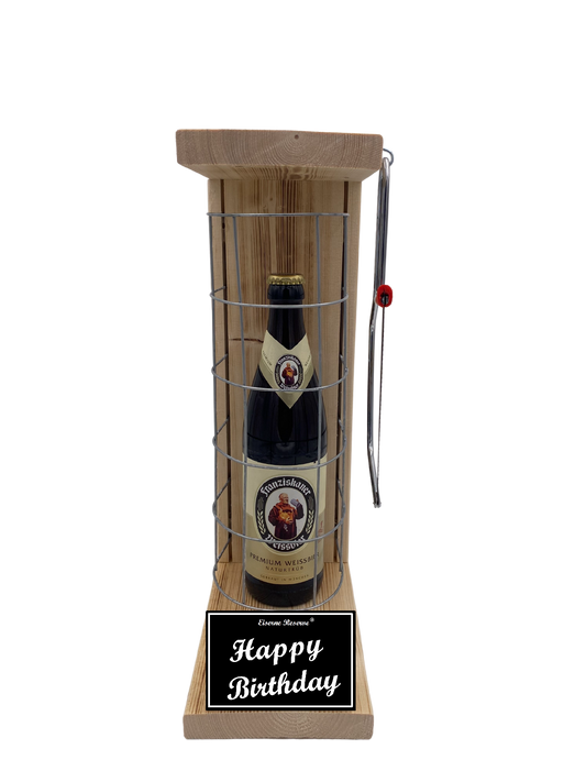 Franziskaner Bier Geschenk zum Geburtstag - Eiserne Reserve Gitterkäfig