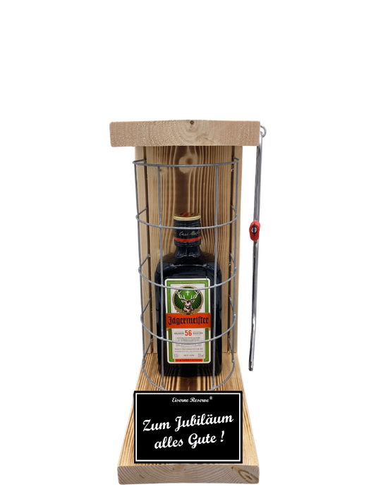Jägermeister Eiserne Reserve Gitterkäfig Geschenk zum Jubiläum