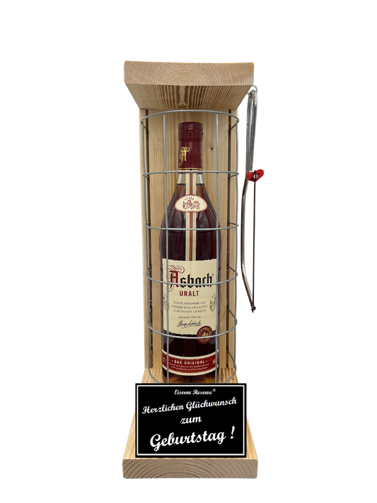 Asbach Uralt - Geschenk zum Geburtstag - Eiserne Reserve Gitterkäfig