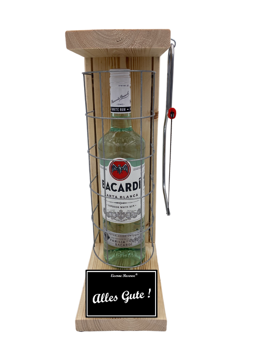 Bacardi Eiserne Reserve Gitterkäfig Geschenk Alles Gute