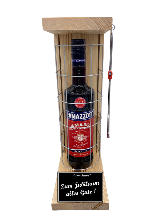 Ramazzotti Eiserne Reserve Gitterkäfig Geschenk zum Jubiläum