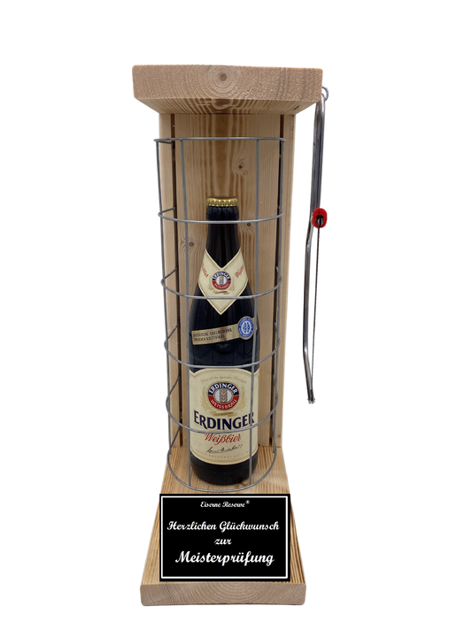 Erdinger Weißbier- Geschenk zur Meisterprüfung - Eiserne Reserve Gitterkäfig