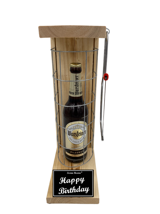 Warsteiner Bier Geschenk zum Geburtstag - Eiserne Reserve Gitterkäfig