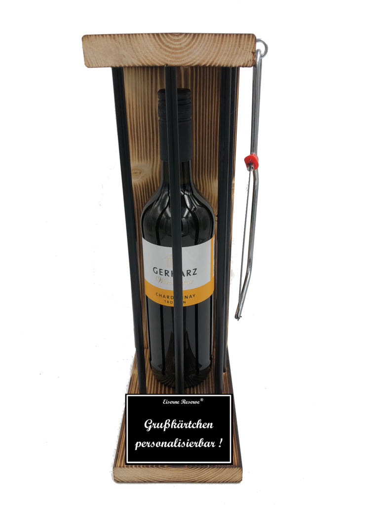 Weißwein - Personalisiertes Geschenk - Eiserne Reserve Black Edition